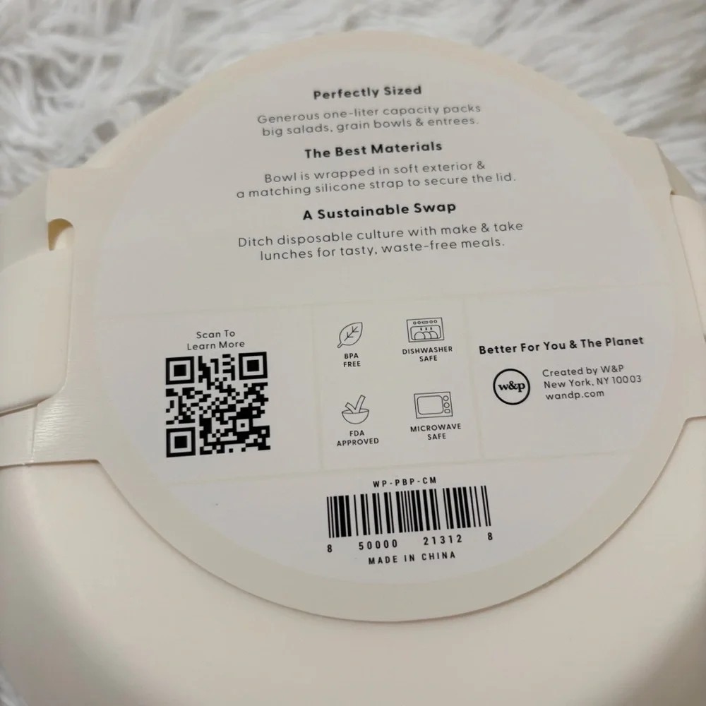 Set‎ of 2 W&P Lunch Bowls cream FBA Free Microwave safe